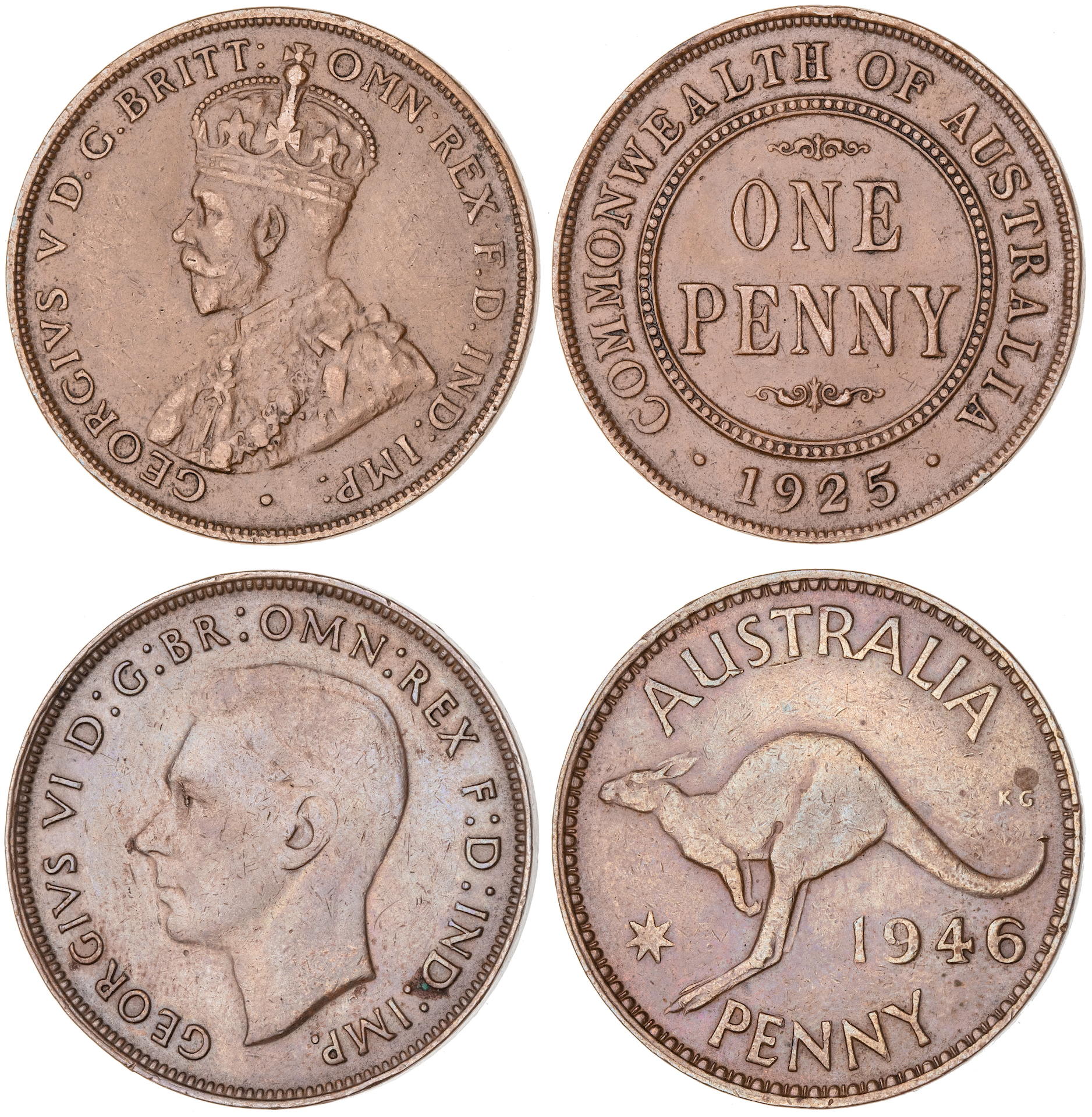 George V, Penny, 1925, aEF