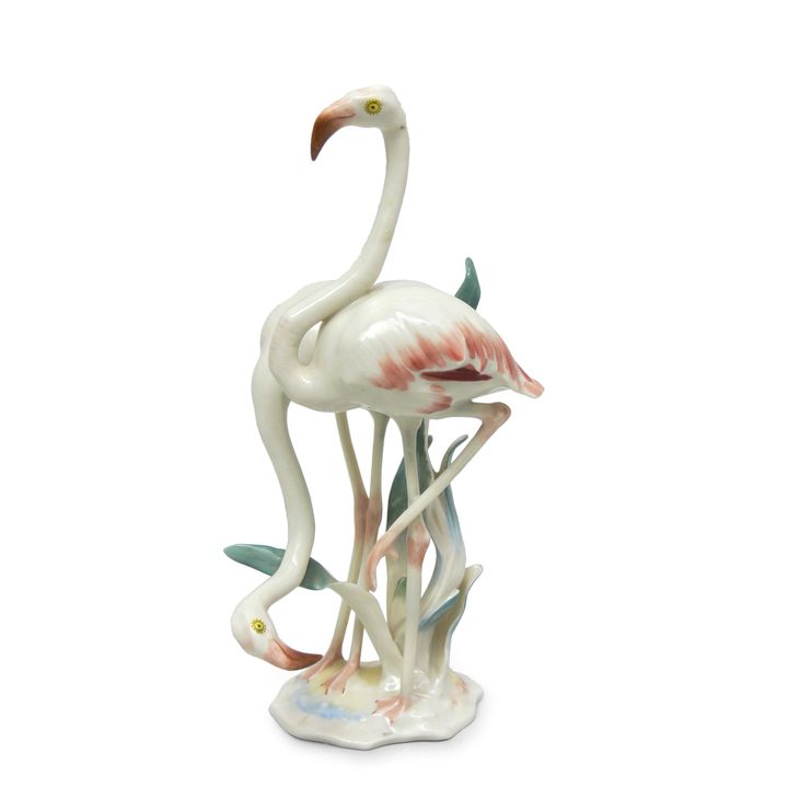Figurka pary flamingów