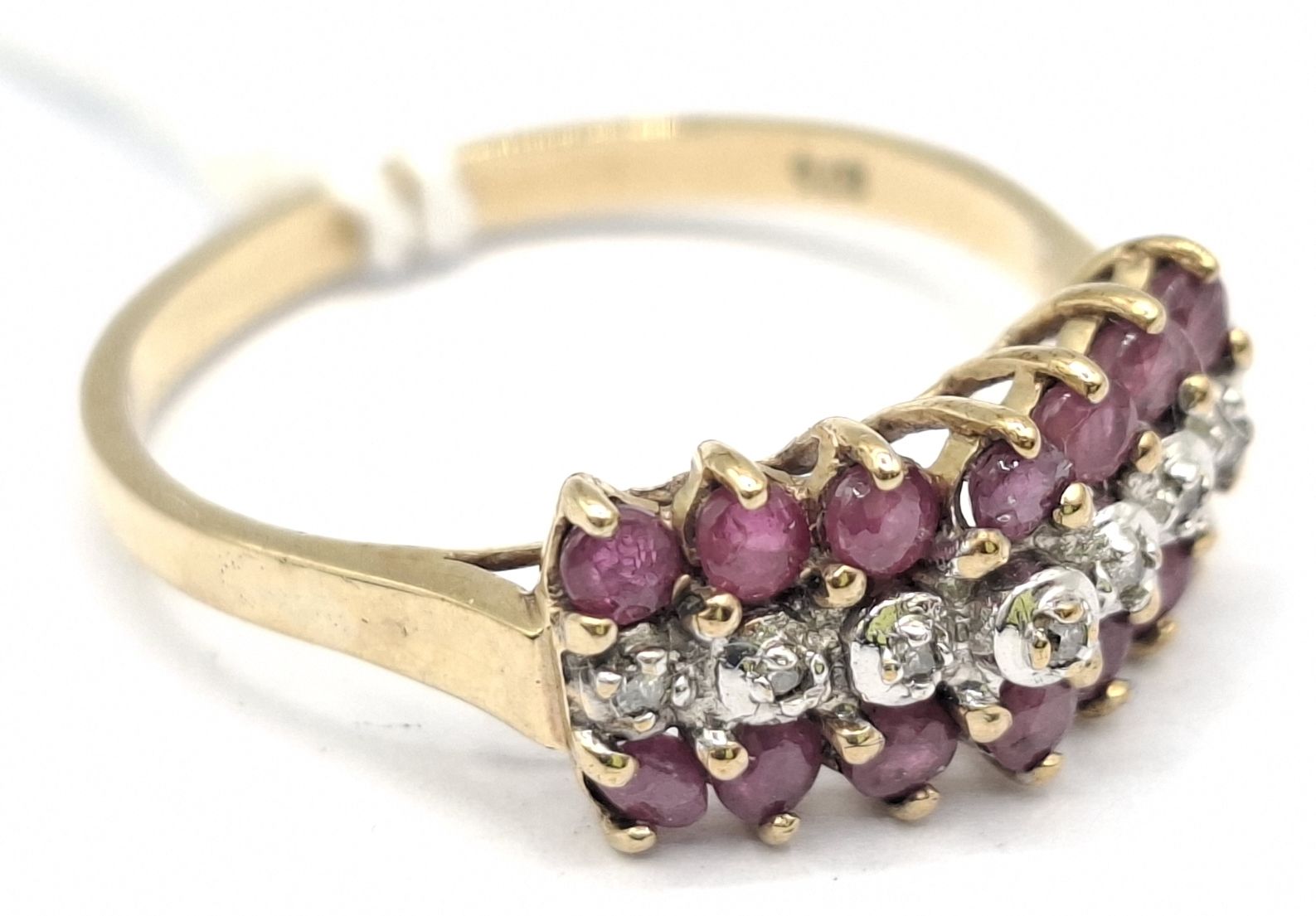 9ct Gold Ruby Diamond Ring