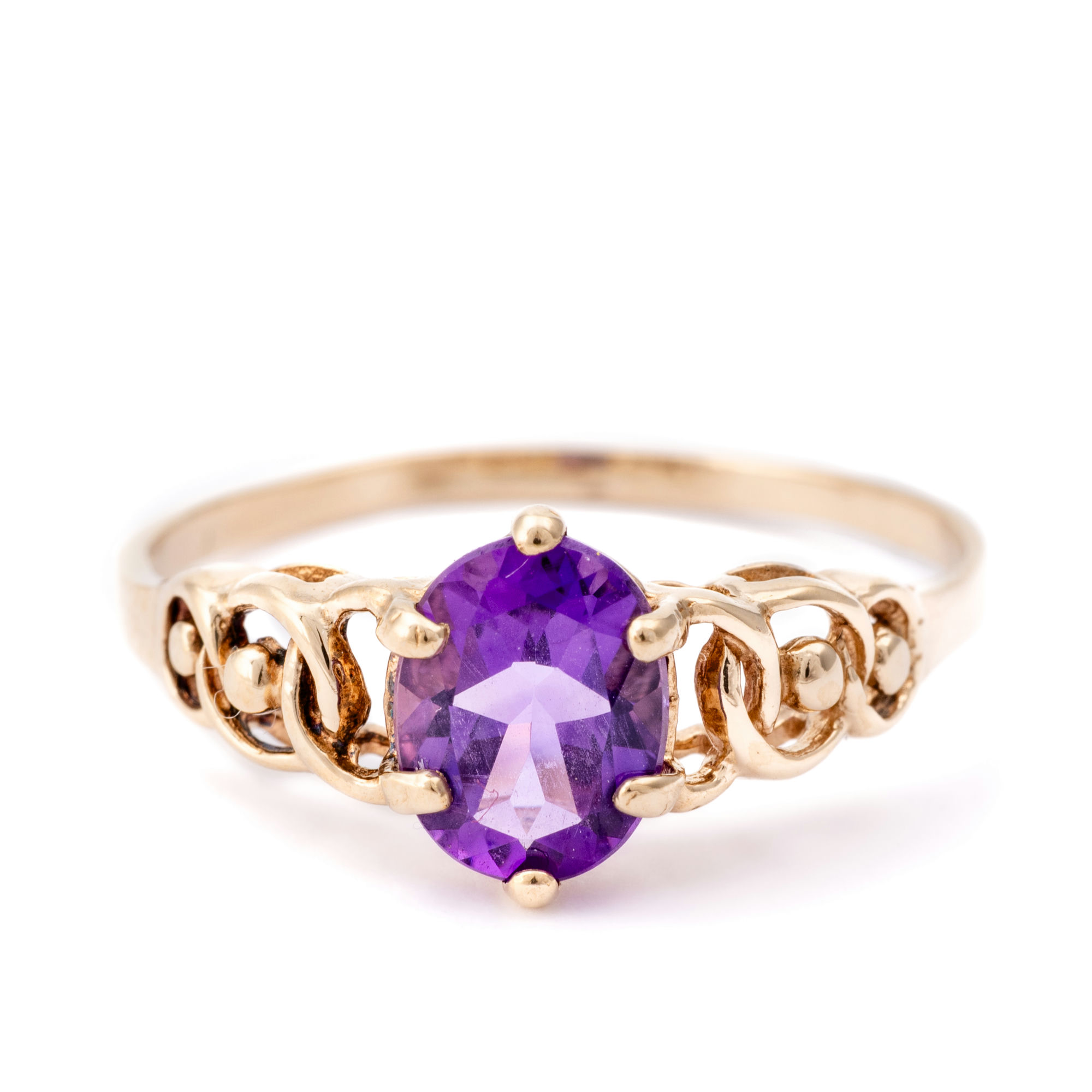 Amethyst Ring 9ct Gold,