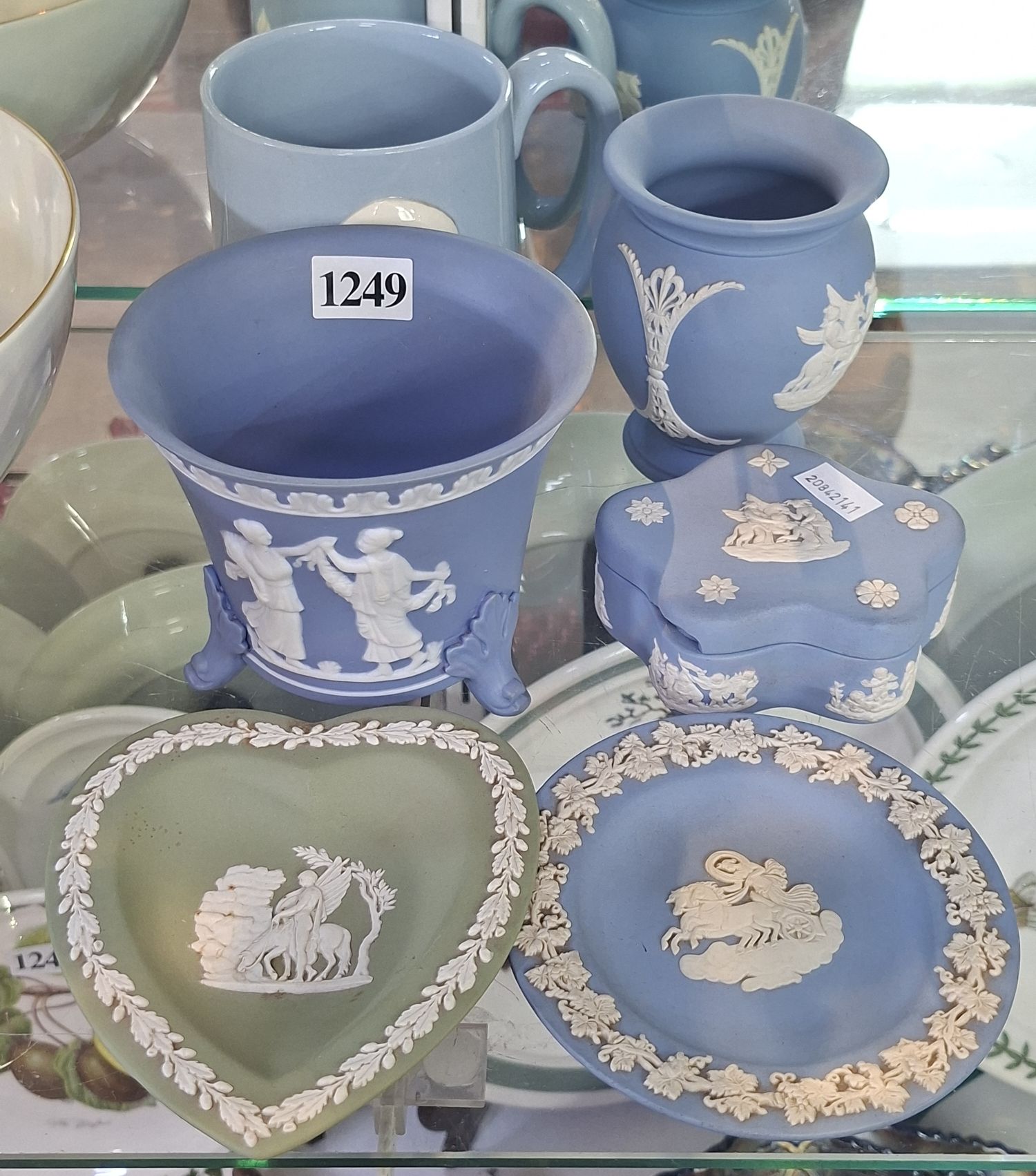 1249 · GROUP OF JASPERWARE