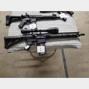 Anderson AR10 308 with 6-24x50 scope, stainless barrel