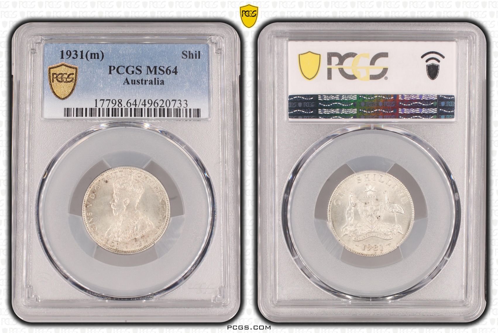 George V, Shilling, 1931(m), PCGS MS64