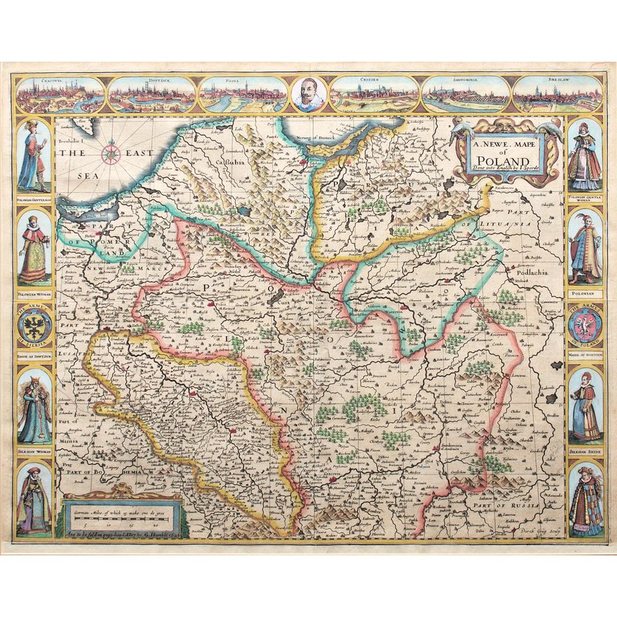 John Speed, Dirck Grijp | A Newe Mape of Poland