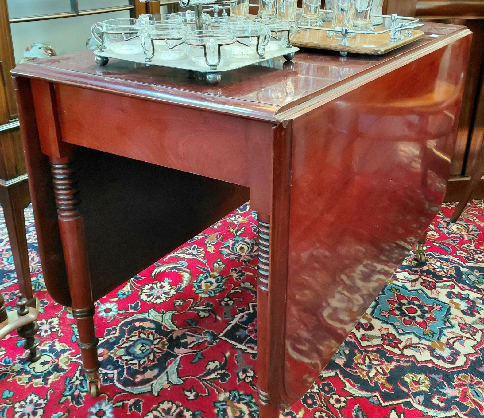 Mahogany Drop-Side Table