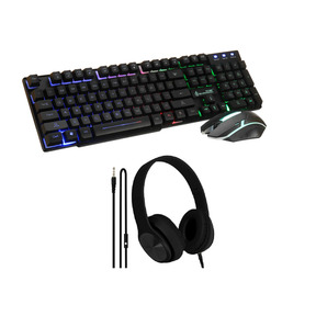 SHIPADOO Master D280 Gaming RGB Wired Keyboard with Mouse Combo Black