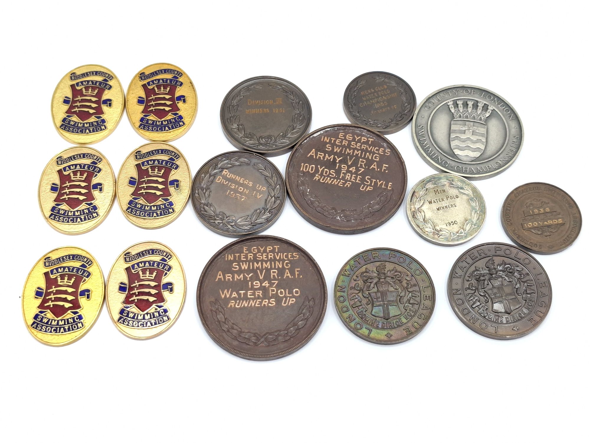 Collection Of Sporting And Military Medallions