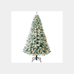 Snowy Oxford Pine: Prelit 180cm Christmas Tree |