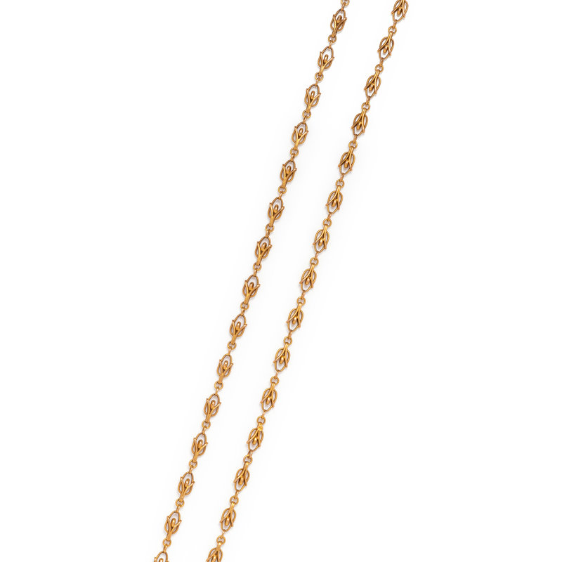 YELLOW GOLD LONGCHAIN NECKLACE