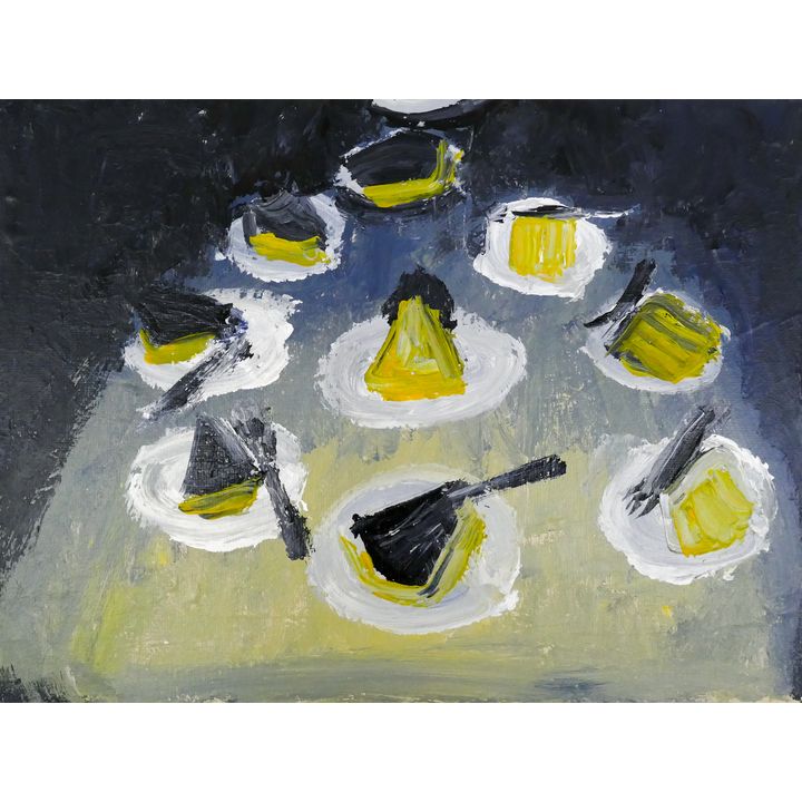 Andy Heck Boyd 'Cake' Painting, 2016