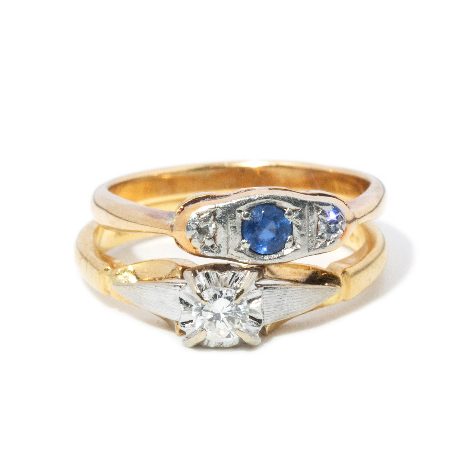 Two 18ct Gold Rings