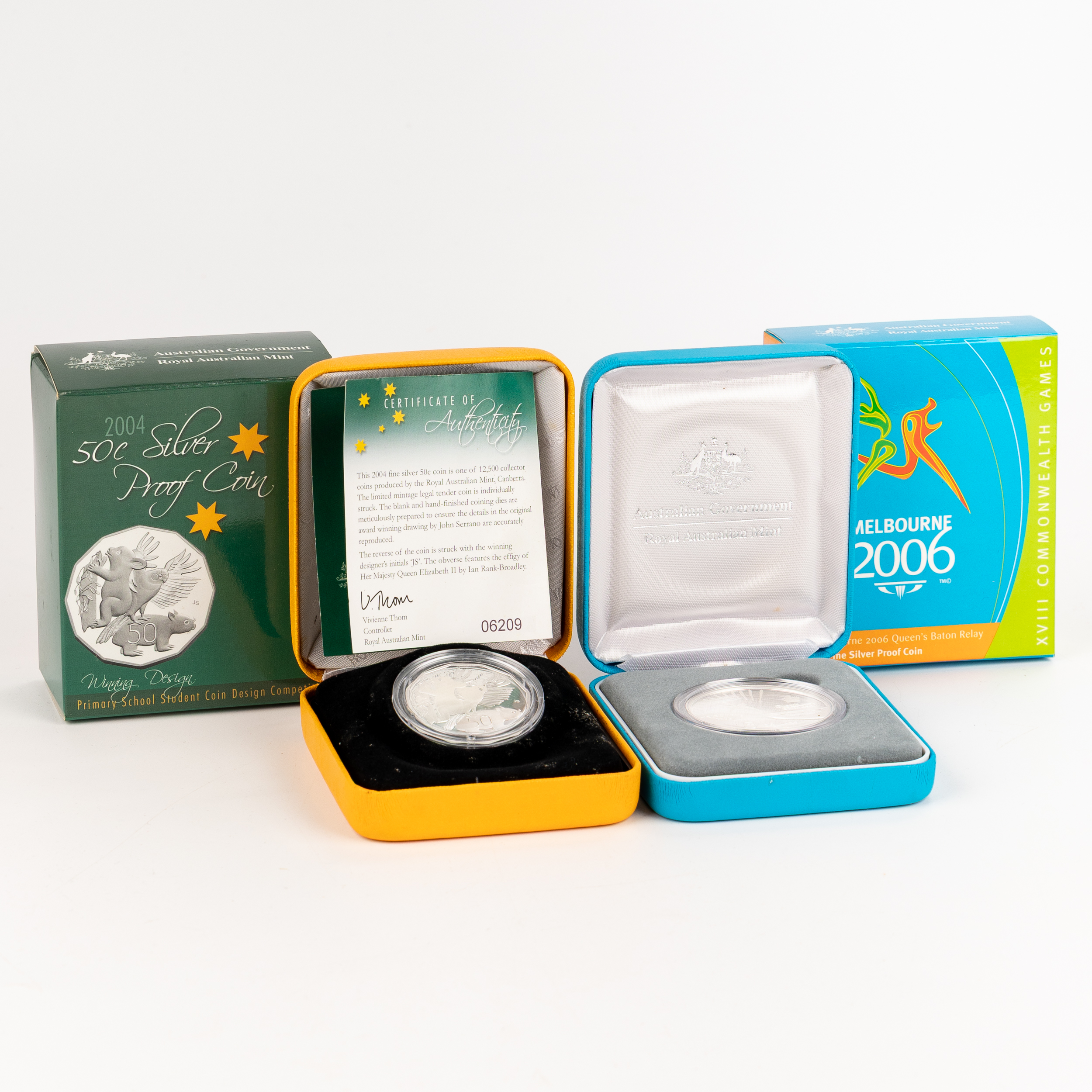 Elizabeth II, RAM - Primary School Competition & Melbourne 2006, Fifty Cents - Five Dollars, 2004 - 2006, FDC