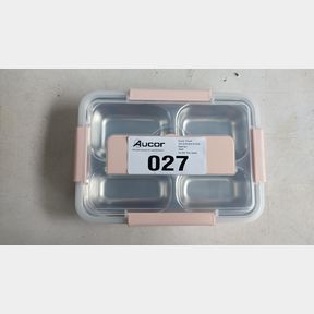 4 IN 1 STAINLESS STEEL INSULATED THERMAL LUNCH BOX - PINK -