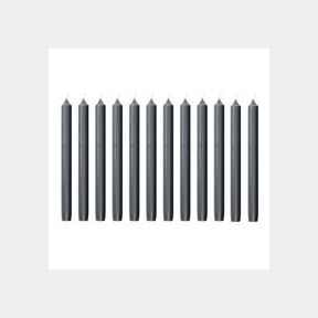 Classic Long Dripless unscented Candles 25cm 12 Pack Black 25 cm |