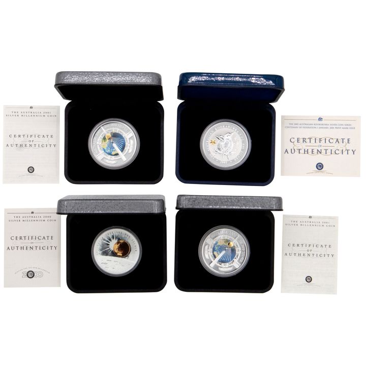 Elizabeth II, Perth Mint Millennium Series, One Dollar, 2000 - 2001, FDC