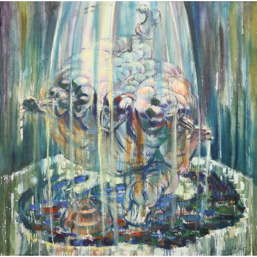 Jack McLarty ''Rain Figure'' 1961 Large Oil