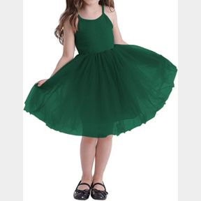 FLOWER GIRL DRESS TODDLER SPAGHETTI STRAPS FLORAL EMBROIDERED TULLE TUTU DRESS PRINCESS BIRTHDAY PARTY DRESS