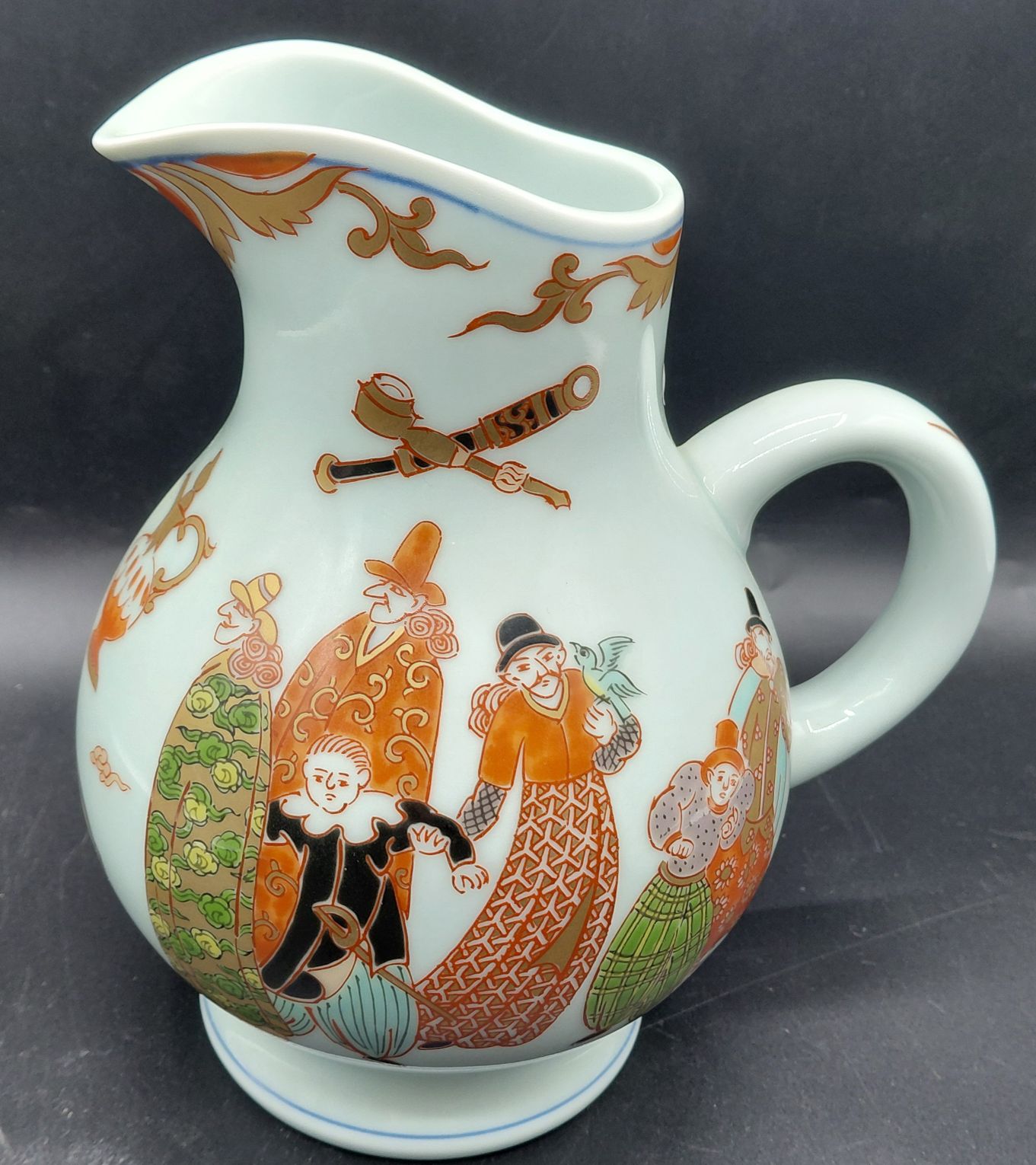Oriental Blue Glazed Jug