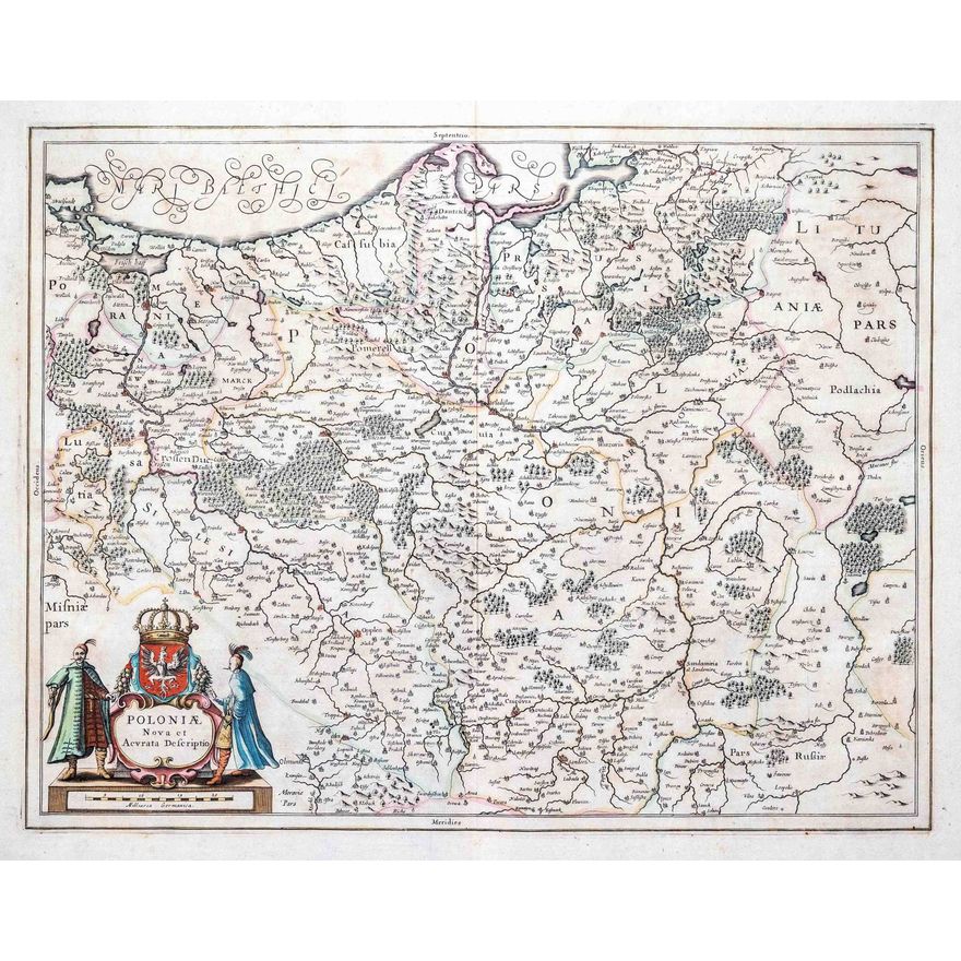 Henricus Hondius, Joannes Janssonius | Poloniae Nova et Acurata Descriptio