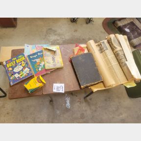 Vintage kid books and old newspapers from the 60's