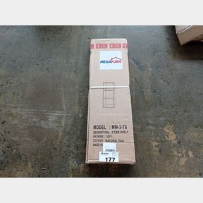 LD - 3 TIER BOOKSHELF WOODEN - NATURAL OAK