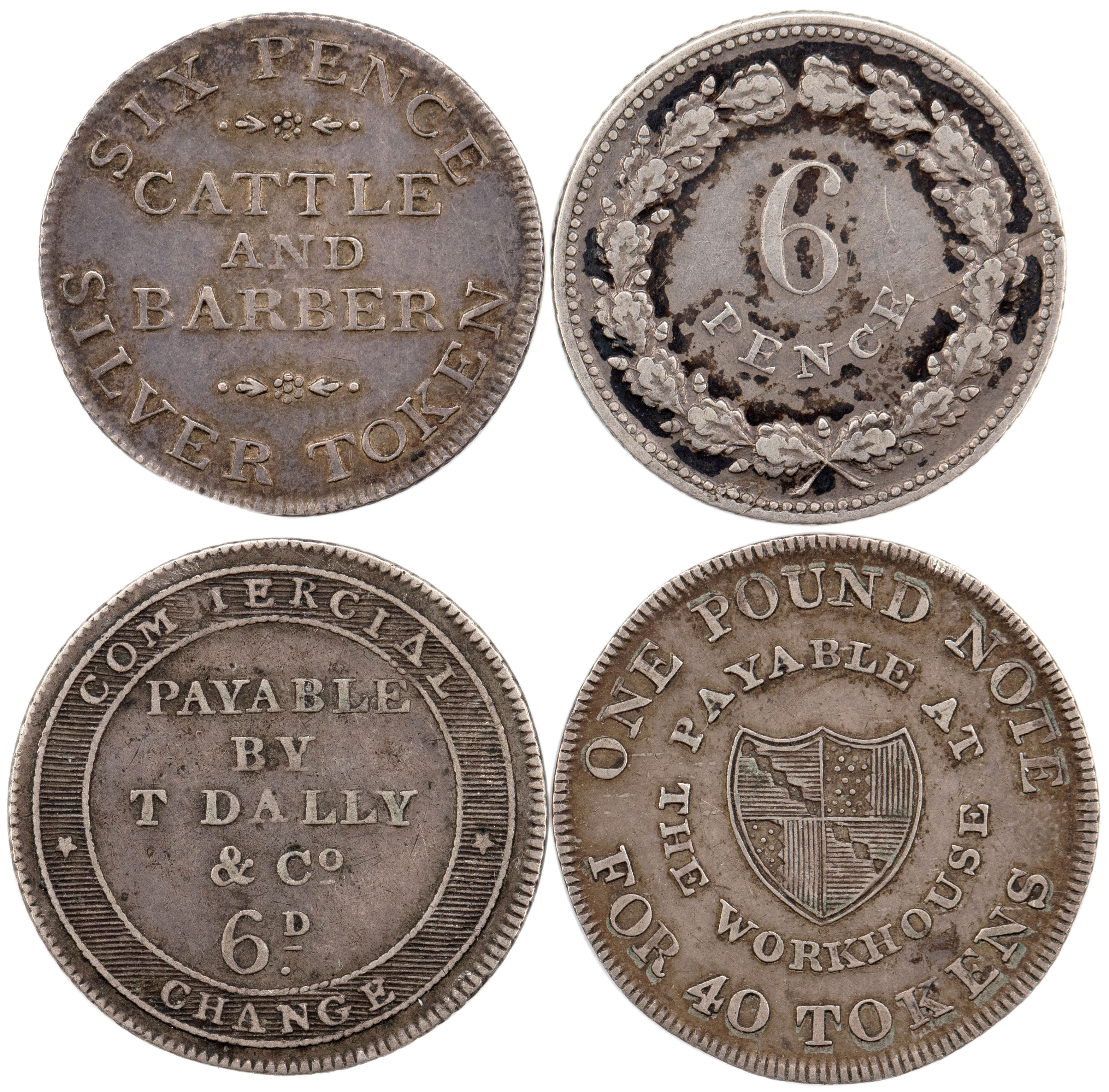 Great Britain, Sixpence, 1810s, VF - EF