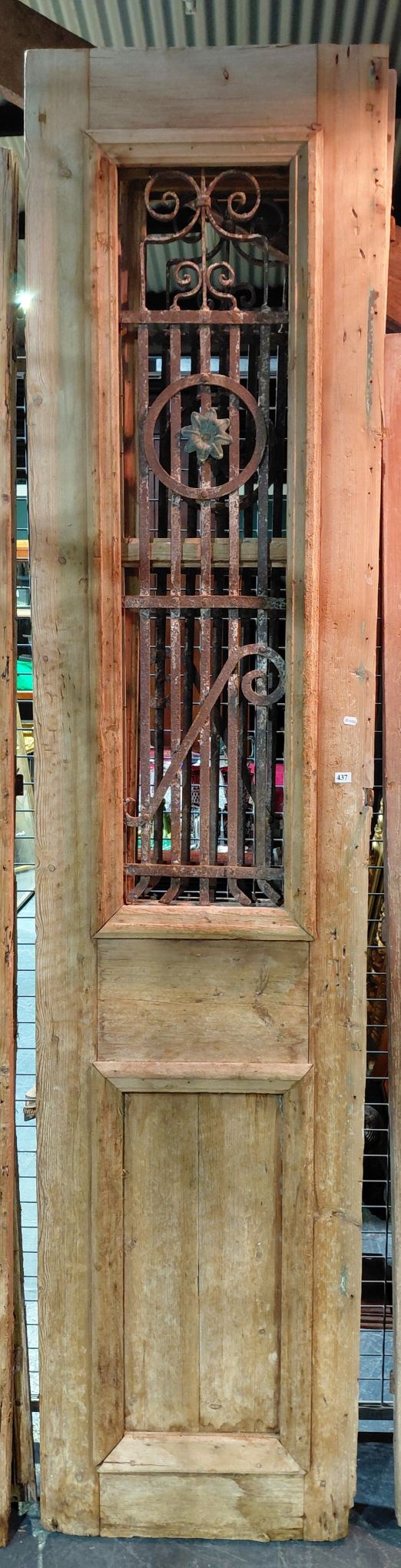 437 · SCRUBBED PINE FRENCH STYLE DOORS, architectural do