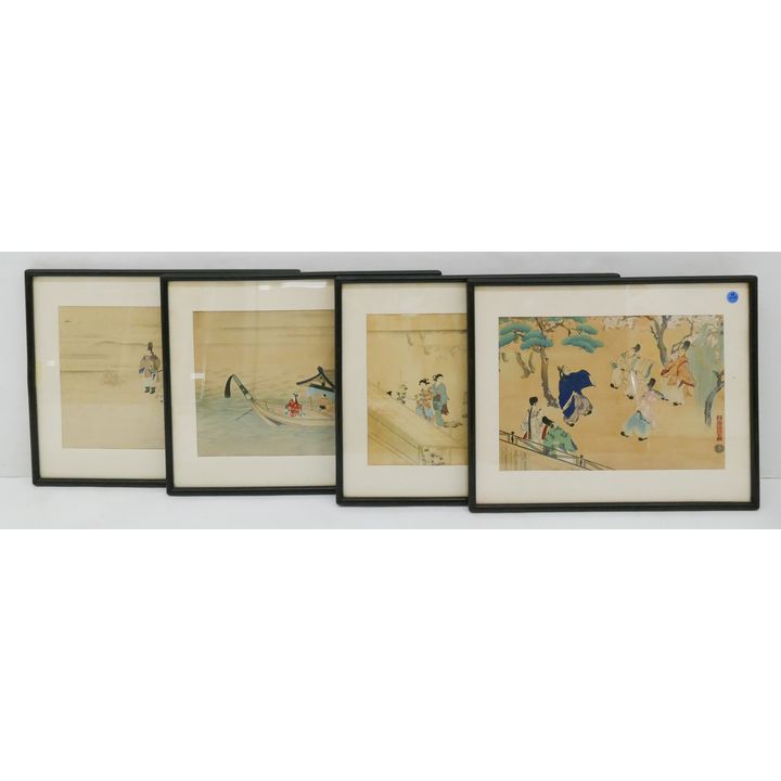 4pc Japanese Woodblock Prints.