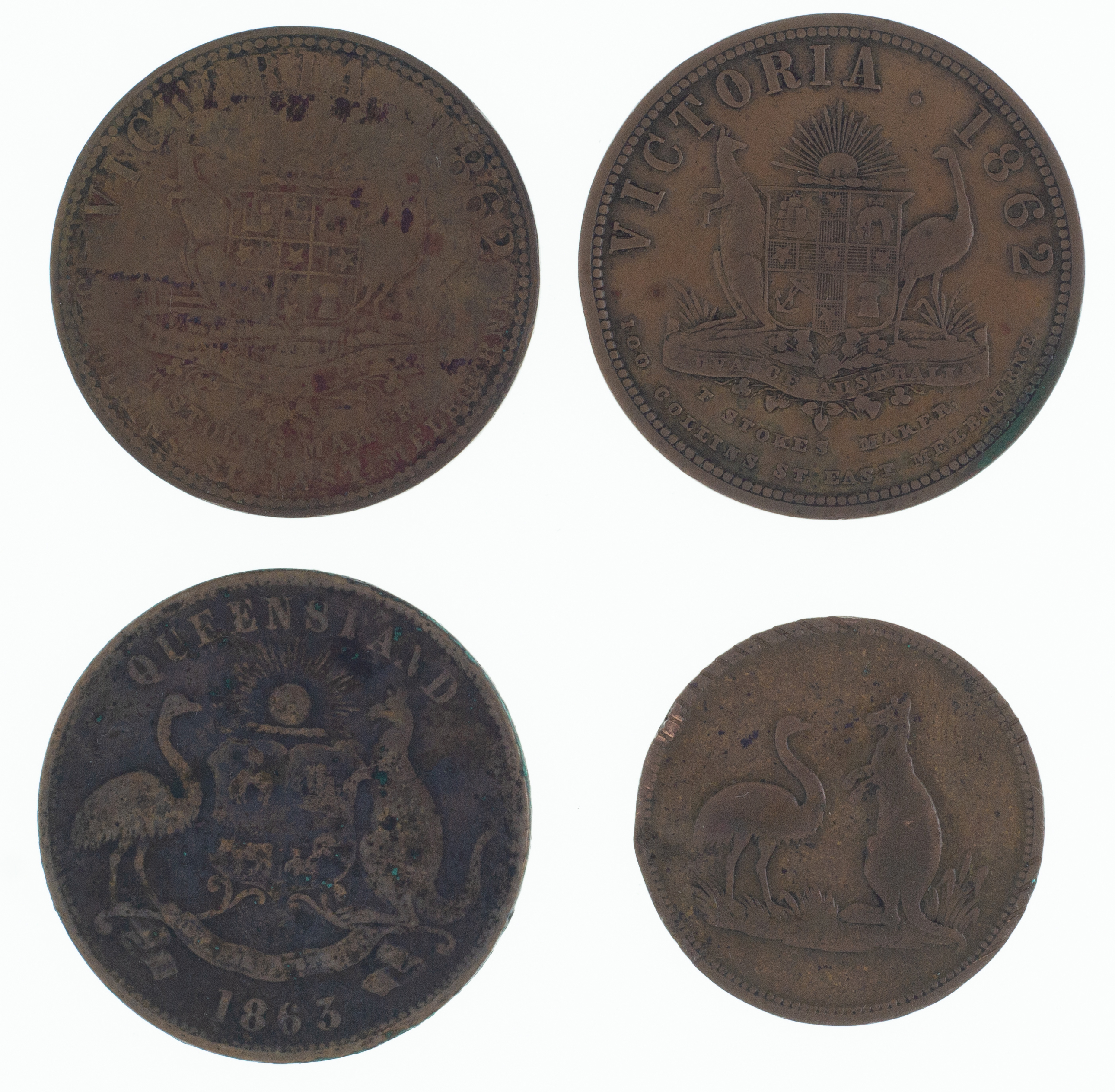 Group, Penny, 1862, VF