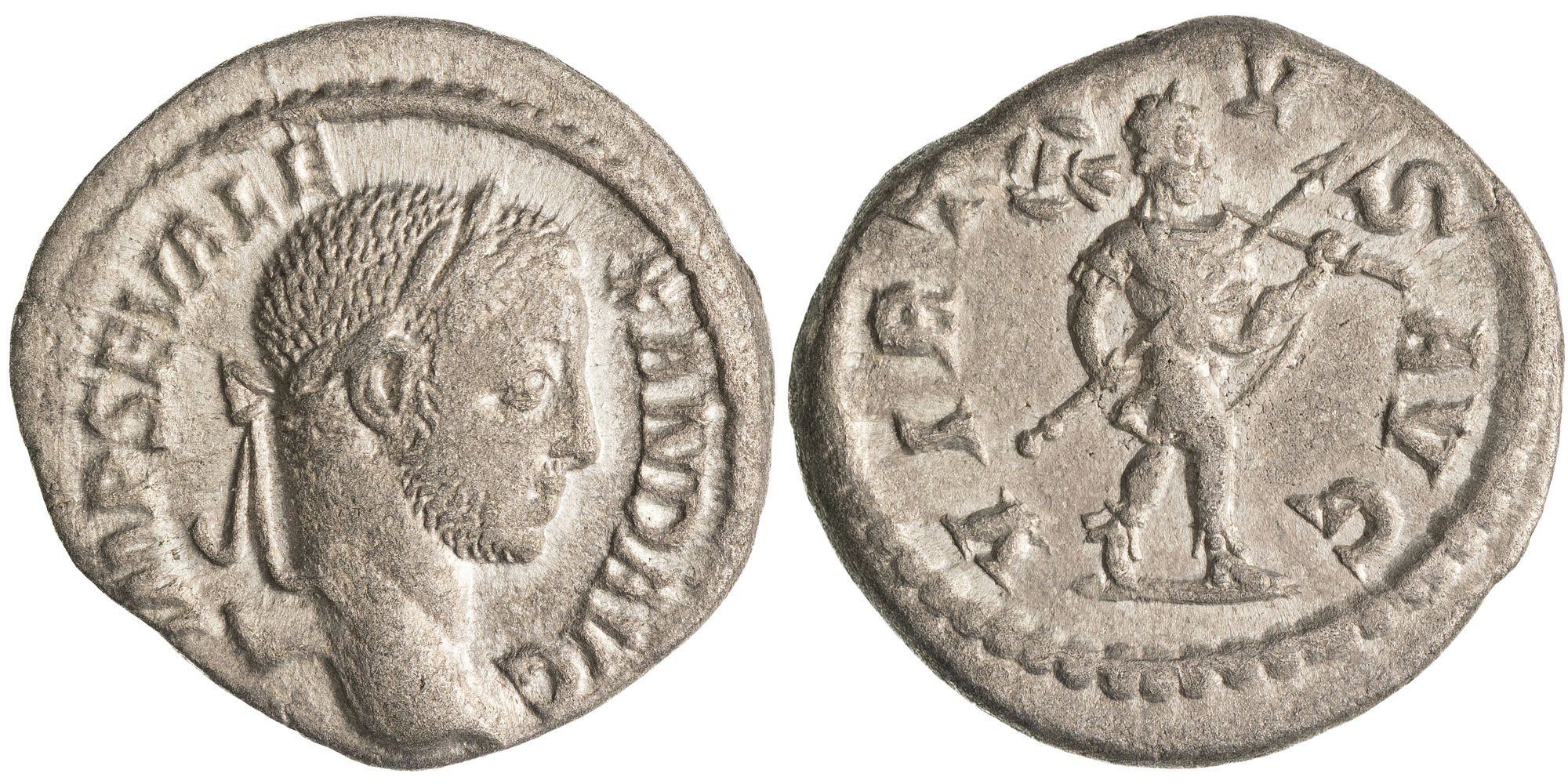 Severus Alexander, Denarius, 228 AD, VF
