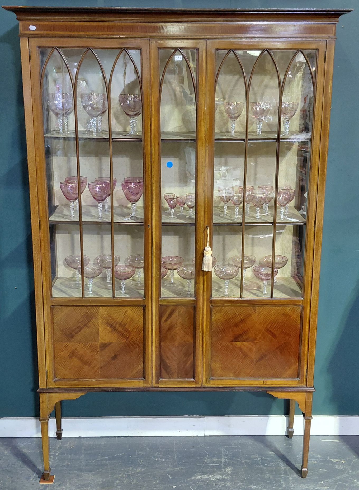 531 · SHERATON REVIVAL DISPLAY CABINET