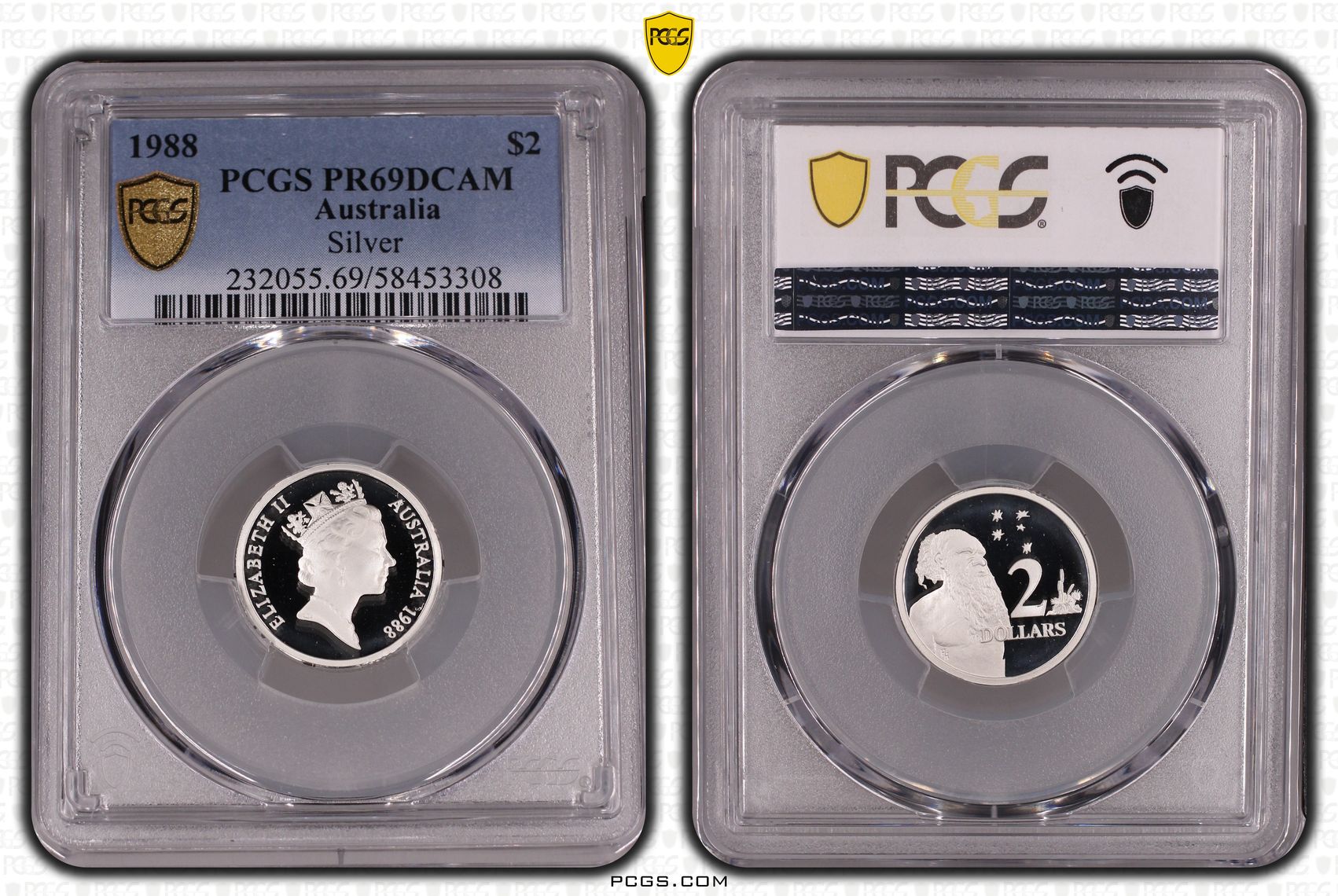Silver, Two Dollar, 1988, PCGS PR69DCAM