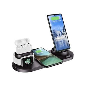 DH 6 in 1 Multi Function Charging stand for iPhone Apple Watch Airpods Wireless charger |