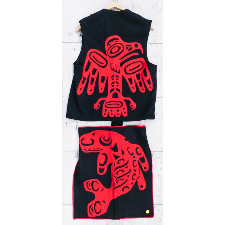 NW Coast Felt Dance Vest & Skirt