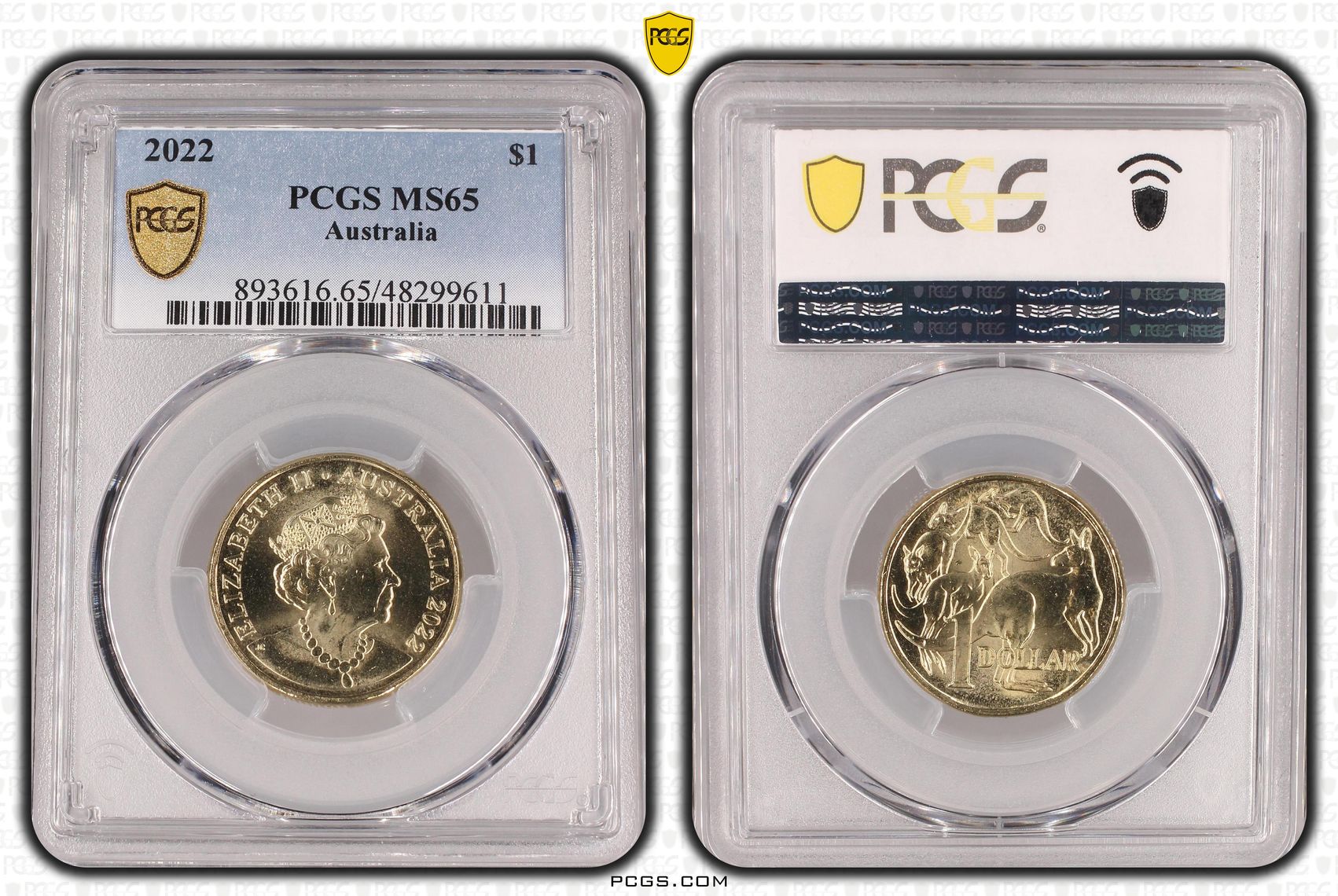 One Dollar, 2022, PCGS MS65
