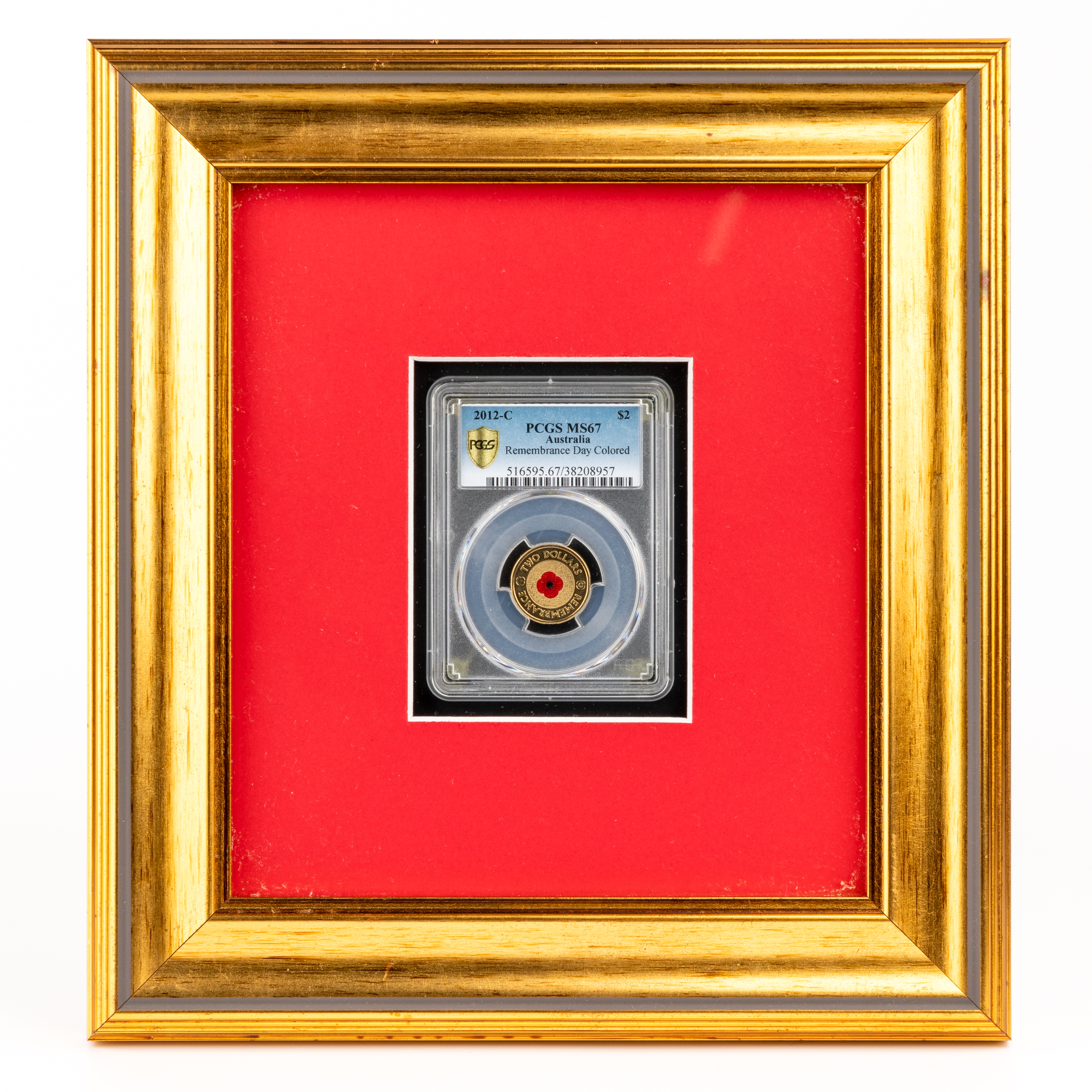 Elizabeth II, Framed Red Poppy, Two Dollar, 2012-C, PCGS MS67
