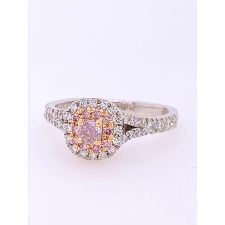 0.28ct GIA Certified Pink Diamond 18ct Gold Ring 4.64g