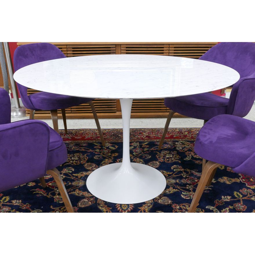 Saarinen for Knoll Marble Tulip Dinette Table