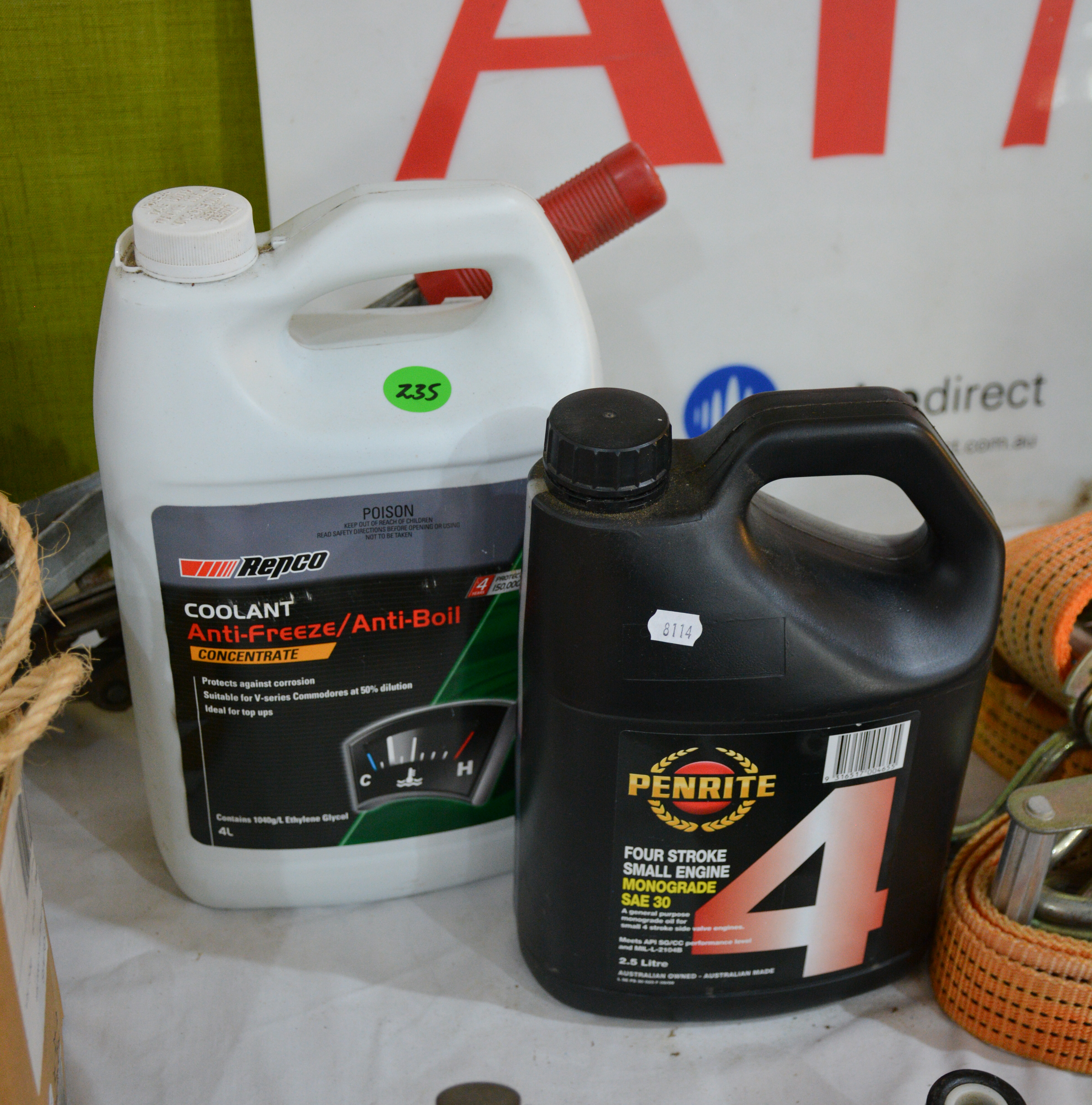 Four-Stroke Oil and Coolant Antifreeze — sold at auction in New Zealand for $15