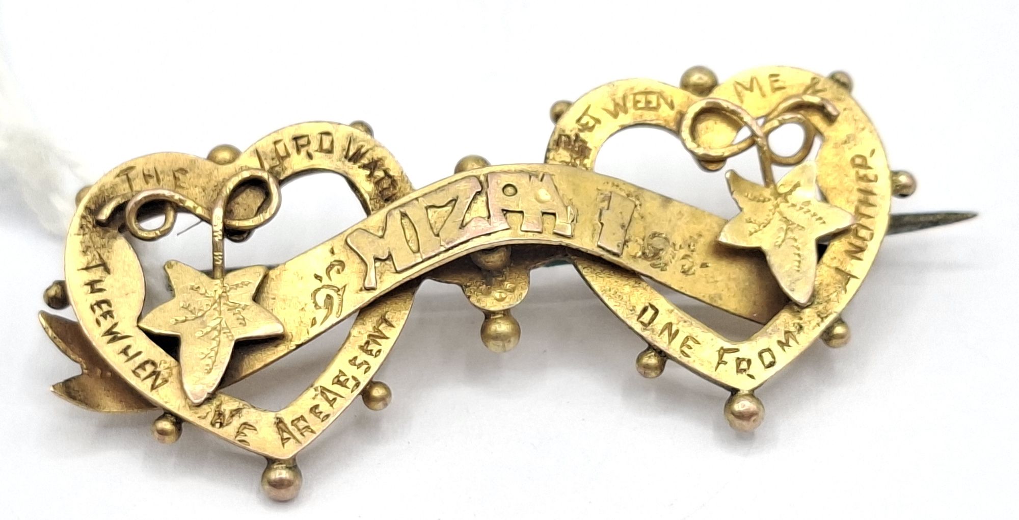 1149 · ANTIQUE 9CT MIZPAH BROOCH