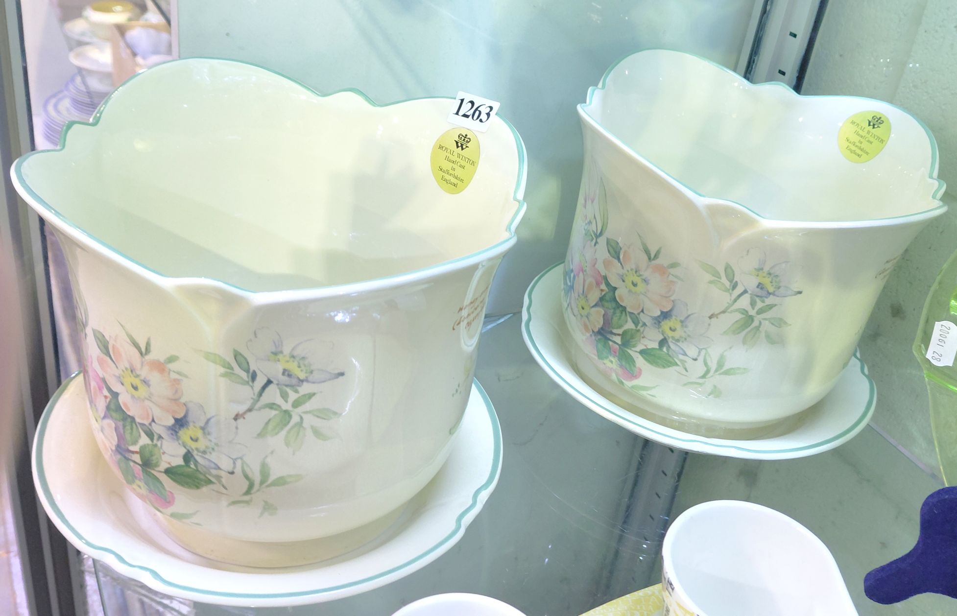 Pair Of Royal Winton Jardinieres