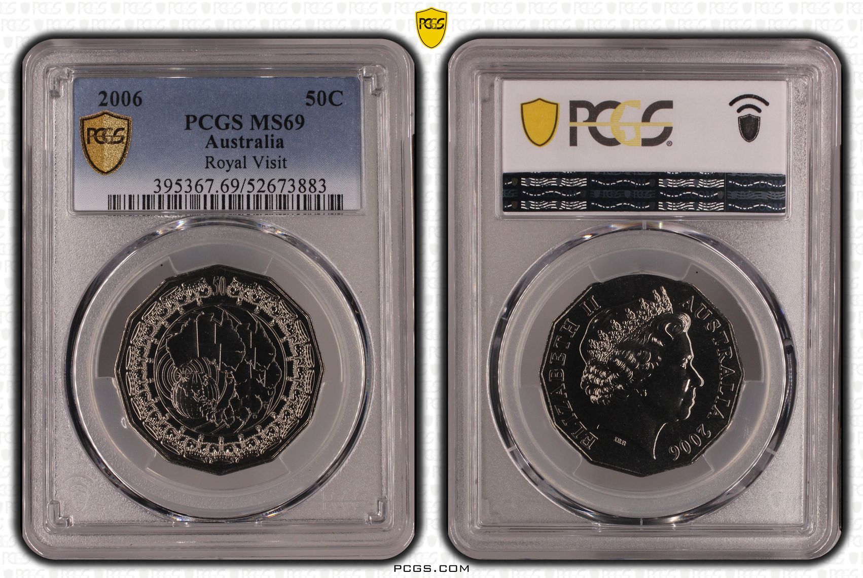 Royal Visit, Fifty Cent, 2006, PCGS MS69