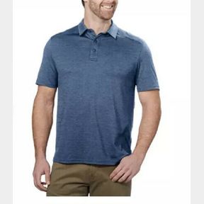 G.H. BASS & CO SHORT SLEEVE 3 BUTTON POLO SHIRT SZ S