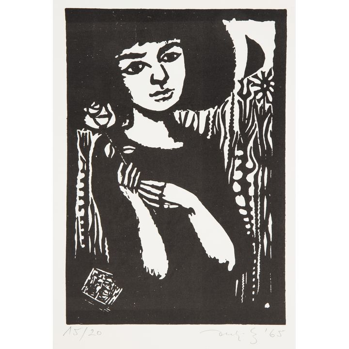 Jerzy Duda-Gracz | Dziewczyna z różą, 1965 r.