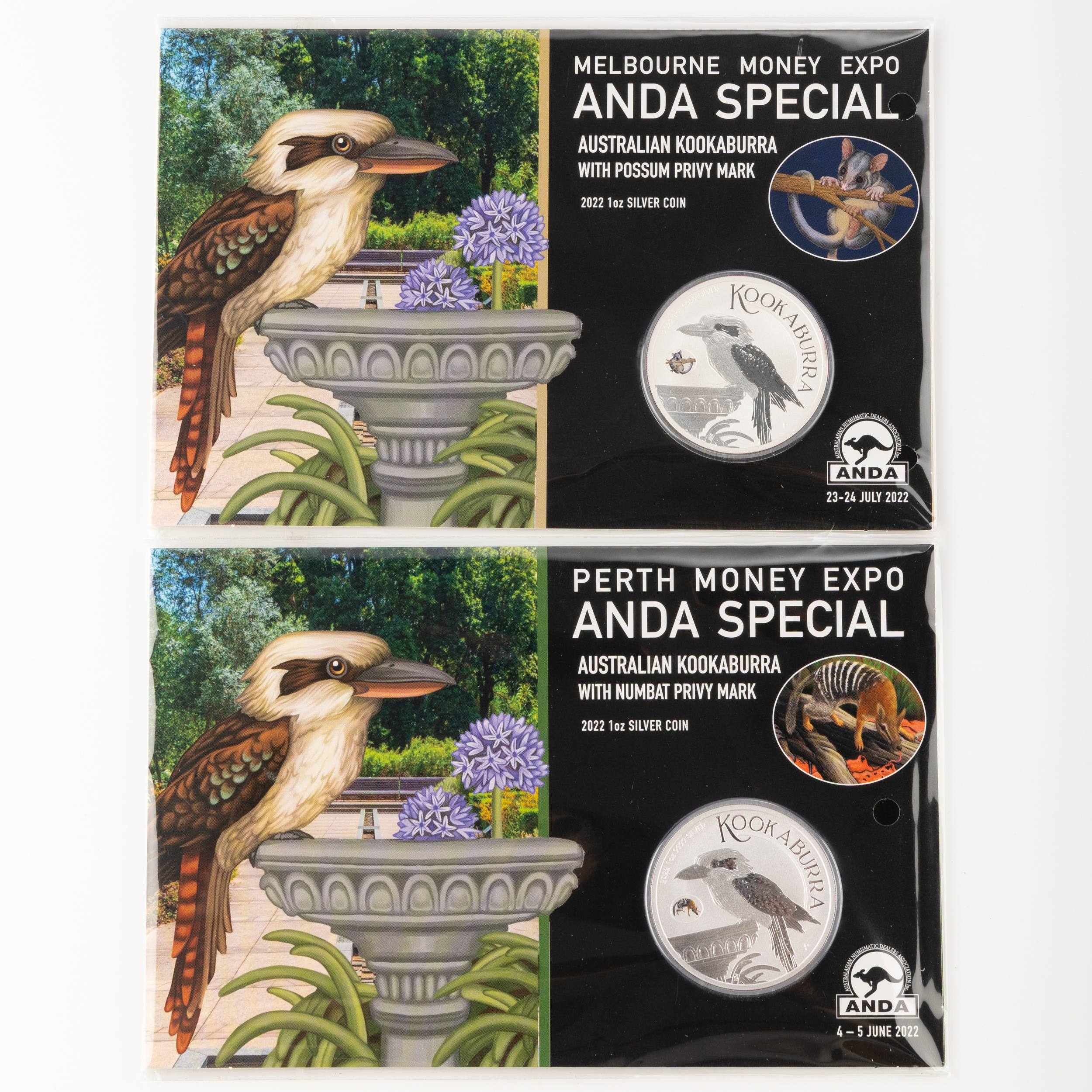 Elizabeth II, Perth Mint - ANDA Special Kookaburra, One Dollar, 2022, UNC