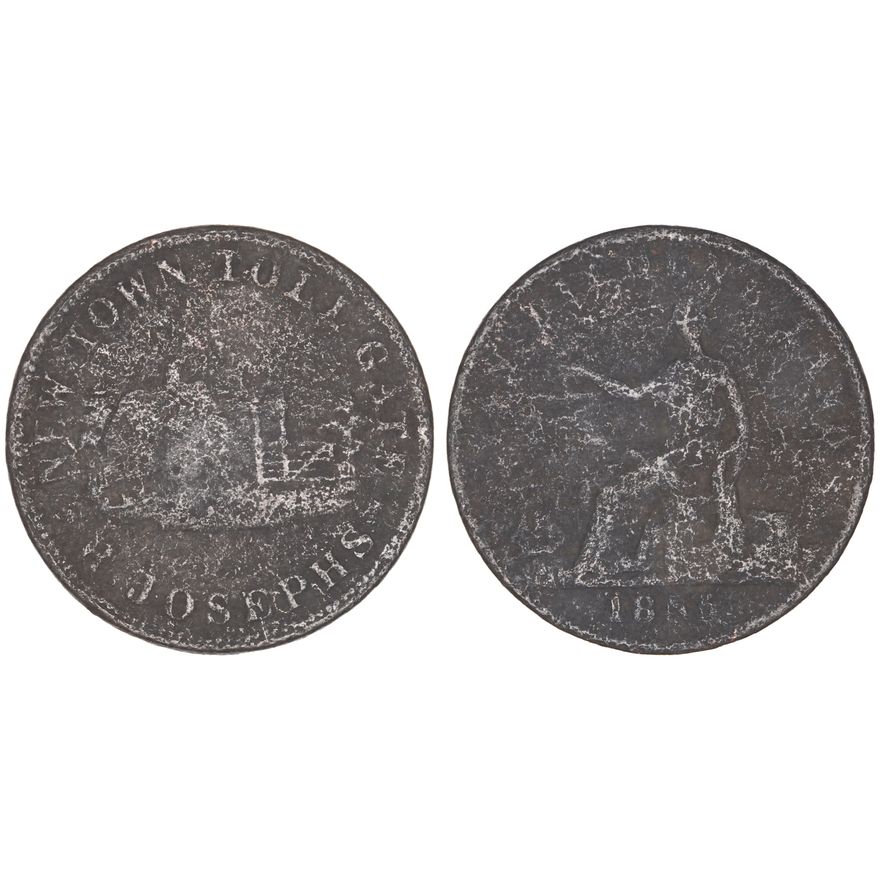 A.152 - R. Josephs, New Town, Tasmania, Halfpenny, 1855,  Poor