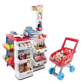 Big Size Supermarket Kit for Kids Shopping Cart and Sound Effects B4324 |
