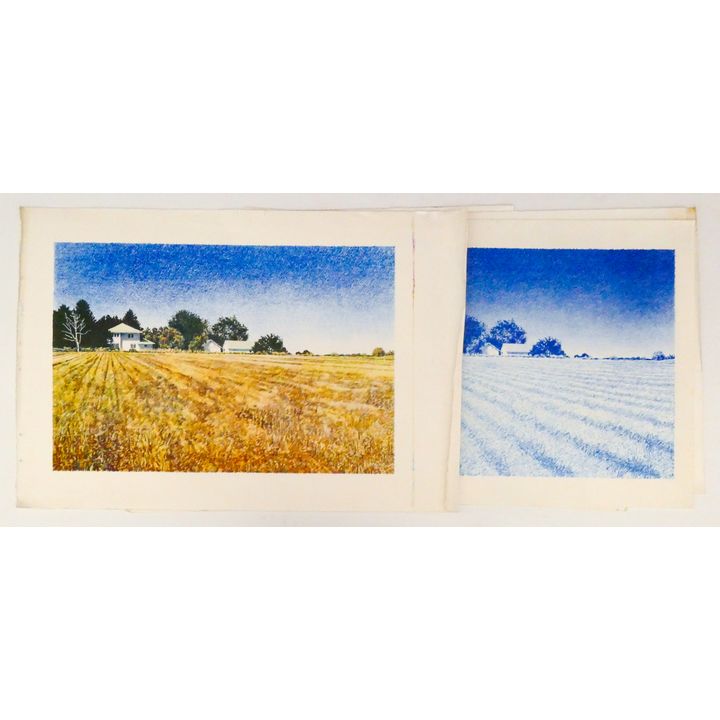 5pc Mike Pease ''August Afternoon'' Test Prints.