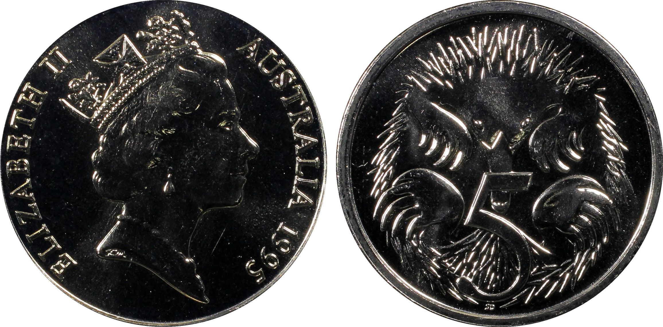 Five Cent, 1995, PCGS MS66