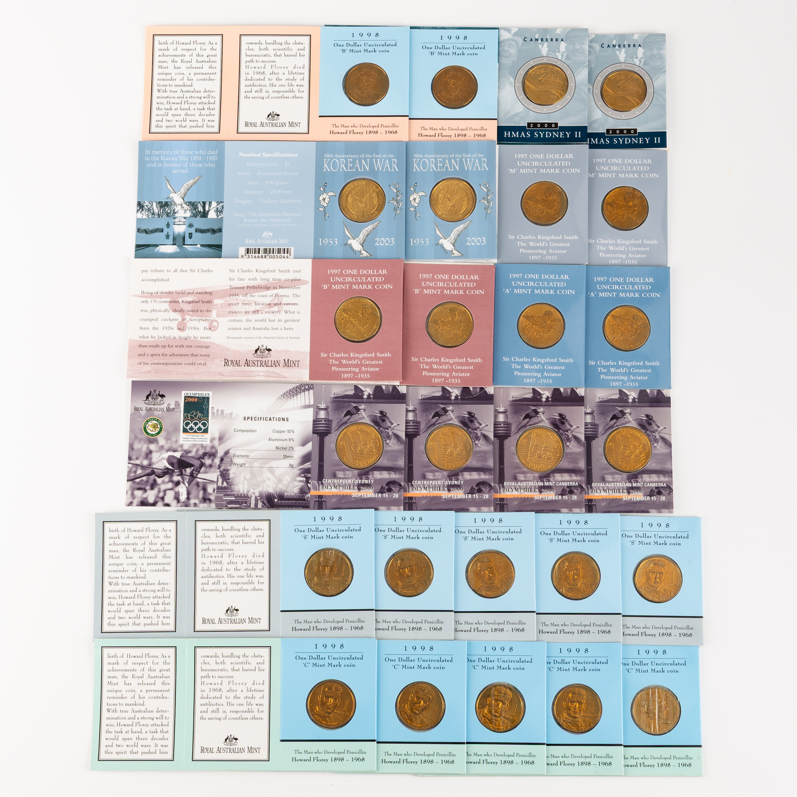 Elizabeth II, RAM - Commemorative Mint-Mark Issues, One Dollar, 1997 - 2003, UNC
